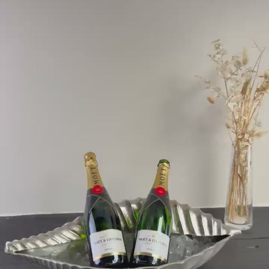 Clamshell Solid Cast Champagne Ice Bucket - Wine Cooler