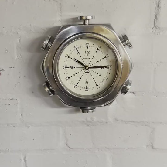 Maxlume ~  Solid Cast Ships Clock Nautical Industrial US Navy Deck Yacht Master