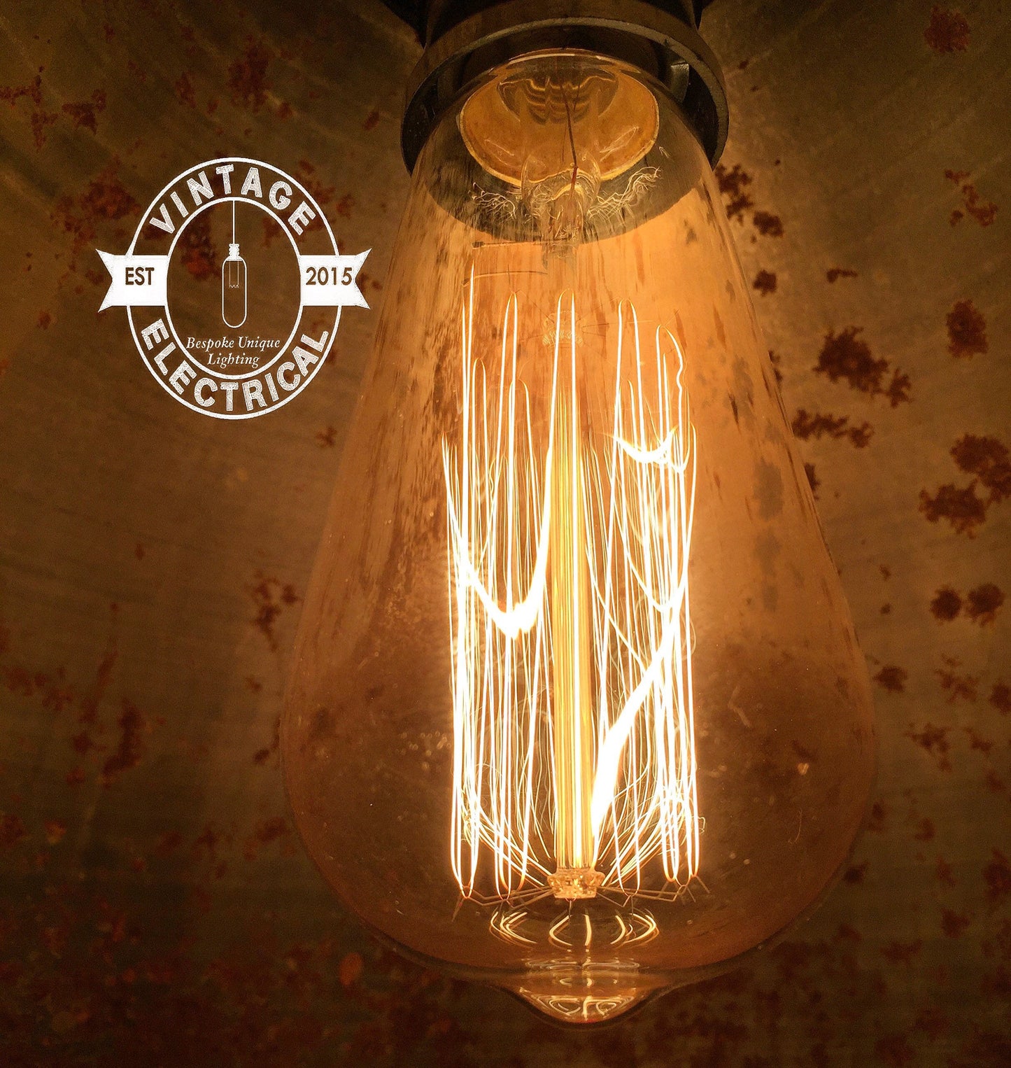 40W Edison Screw Filament Lamp | *Straight Valve* Dimmable Tube E27 Bulb 220v-240v