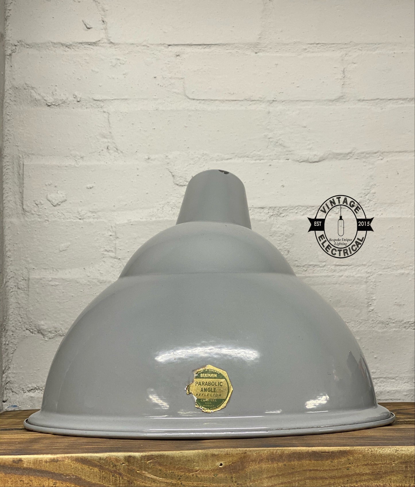 Benjamin XL 1950s Industrial Parabolic Shade Pendant Set Light | Ceiling Dining Room Kitchen Table | Vintage 1 x Edison Filament Bulb Lamp
