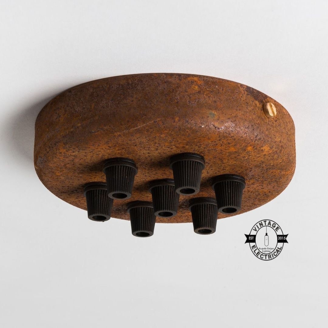 Rusted Ceiling Rose Single Or Seven Outlet