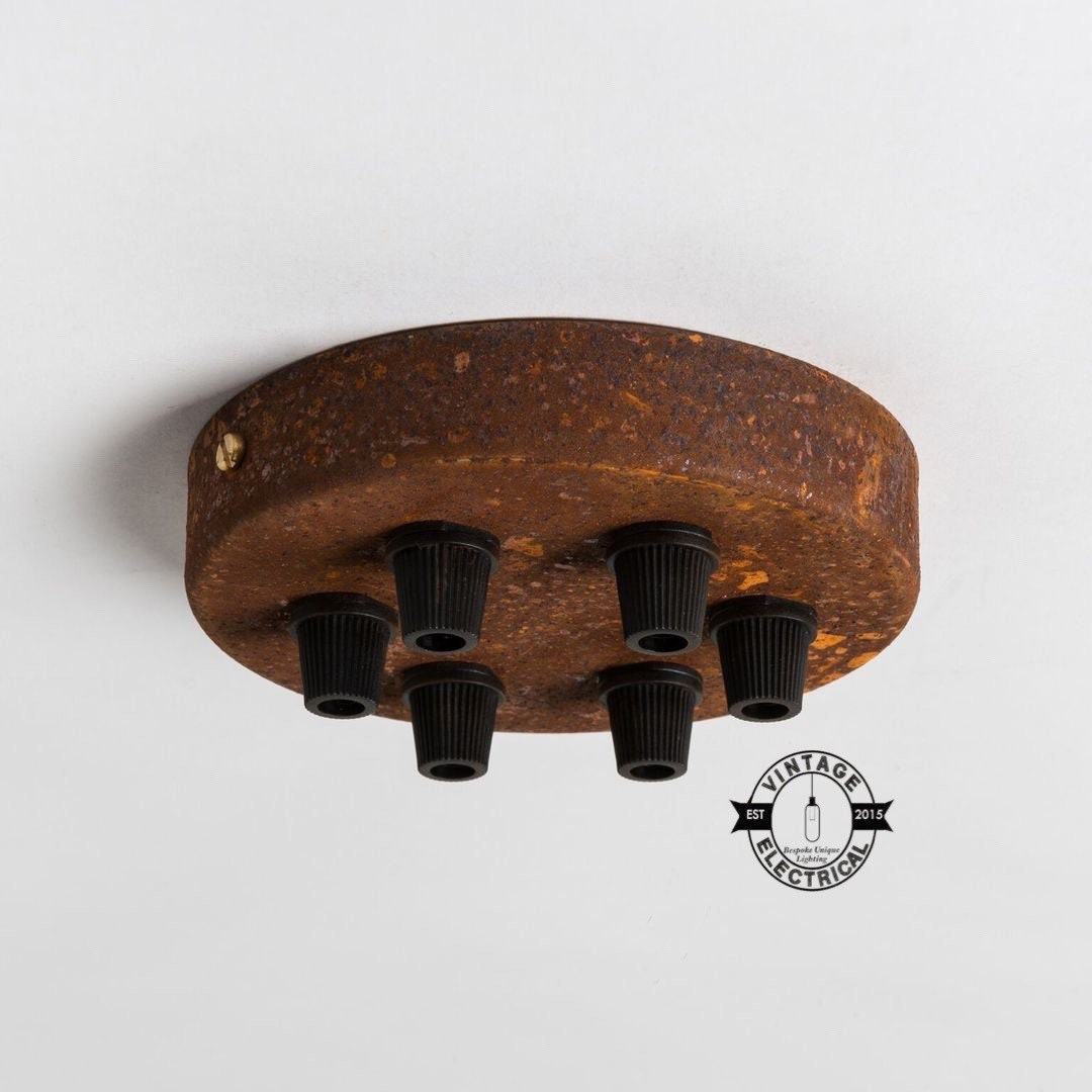 Rusted Ceiling Rose Single Or Seven Outlet