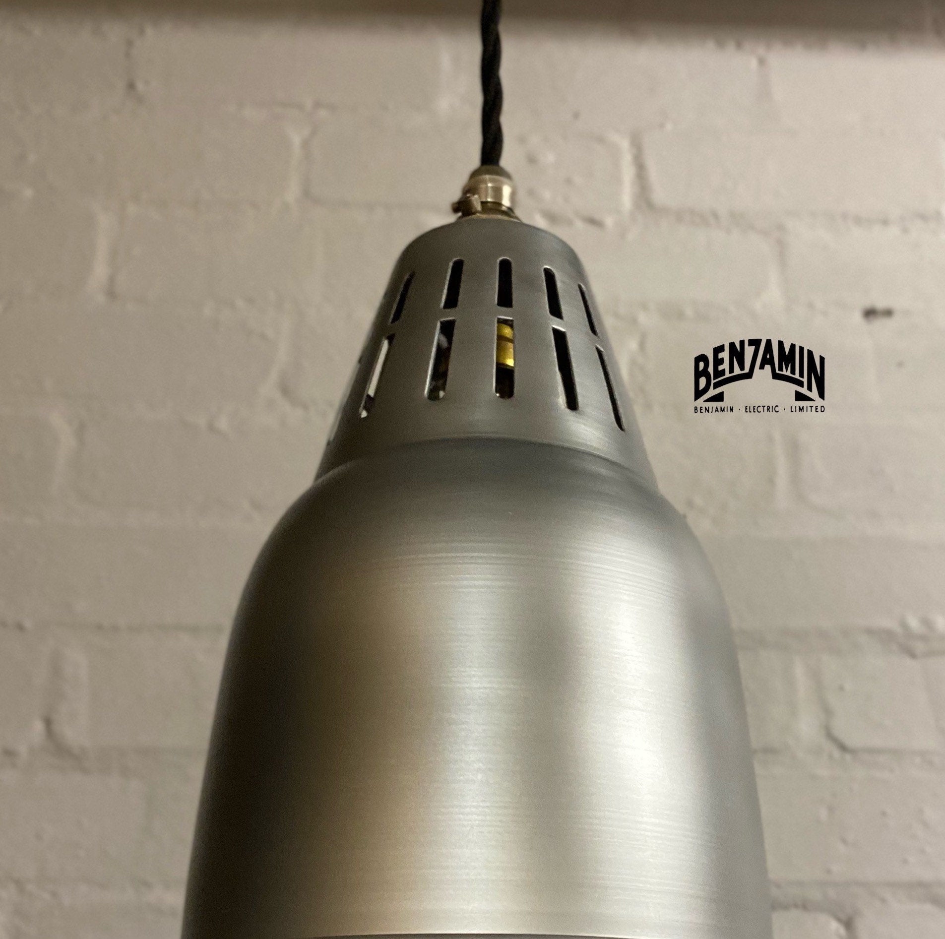 Coltishall ~ 3 x Galvanised Silver Shades Design Pendant Set Track Light | Ceiling Dining Room | Kitchen Table | Vintage Industrial