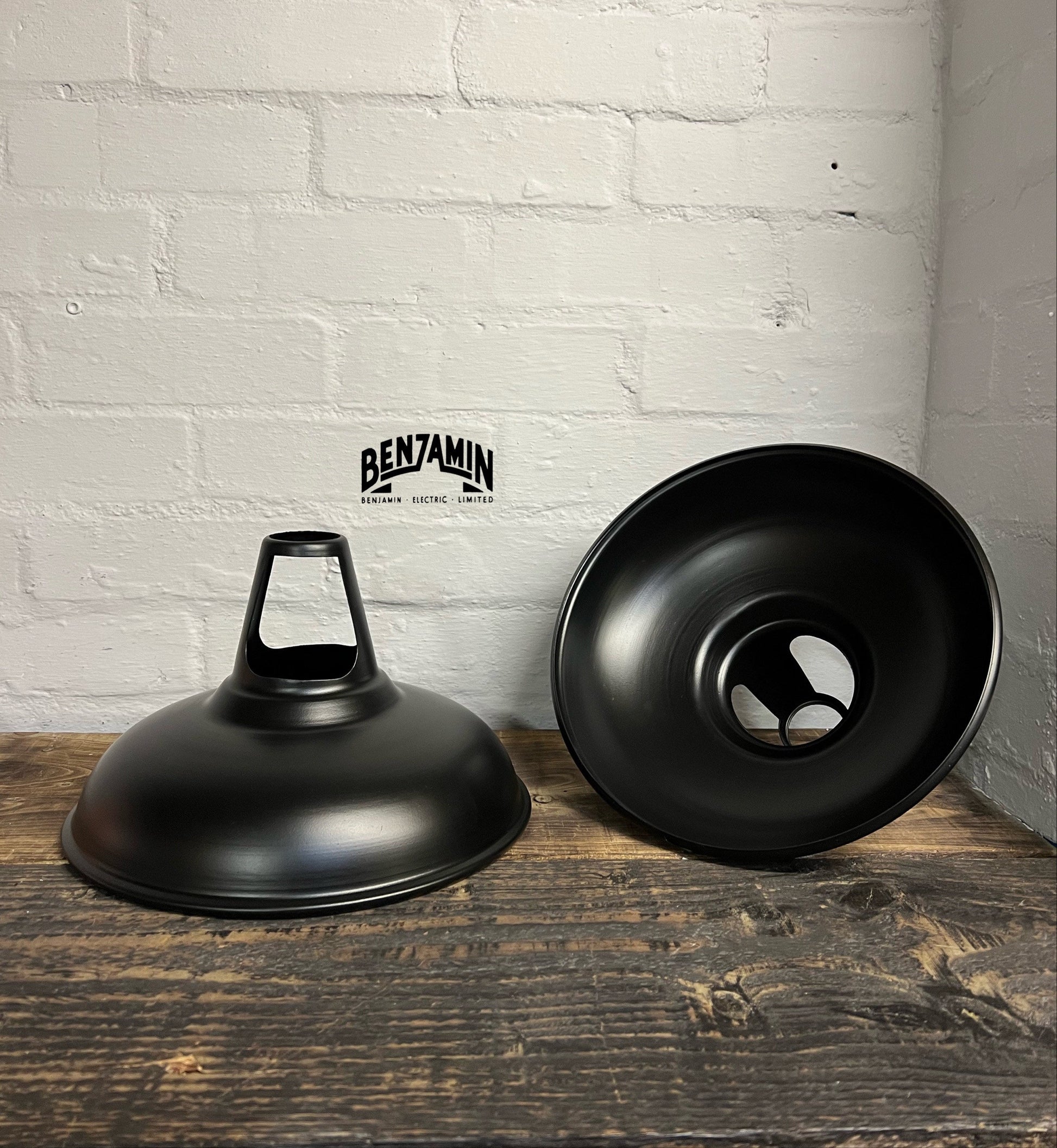 Cawston ~ Matt Black Solid Shade Slotted Design Pendant Set Light | Ceiling Dining Room | Kitchen Table | Vintage Filament Bulb 11 Inch