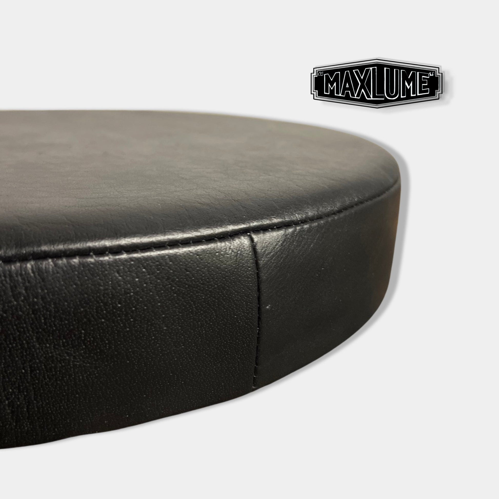 New Genuine Leather Black Industrial Solid Bar Stool Base | Vintage Style |