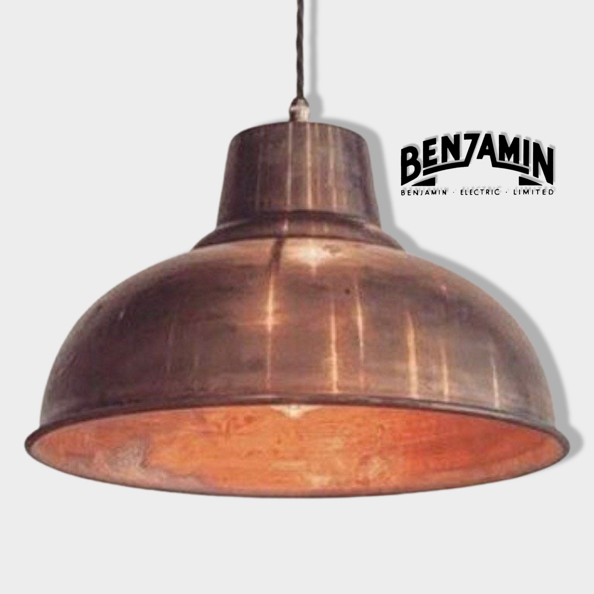 Salthouse XL Copper Industrial Factory Shade Ceiling Light Dinin –  Vintage-Electrical