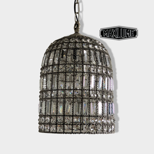 Bixley ~ XL French Glass Bird Cage Luxury Chandelier Light Dining Room Ceiling Pendant