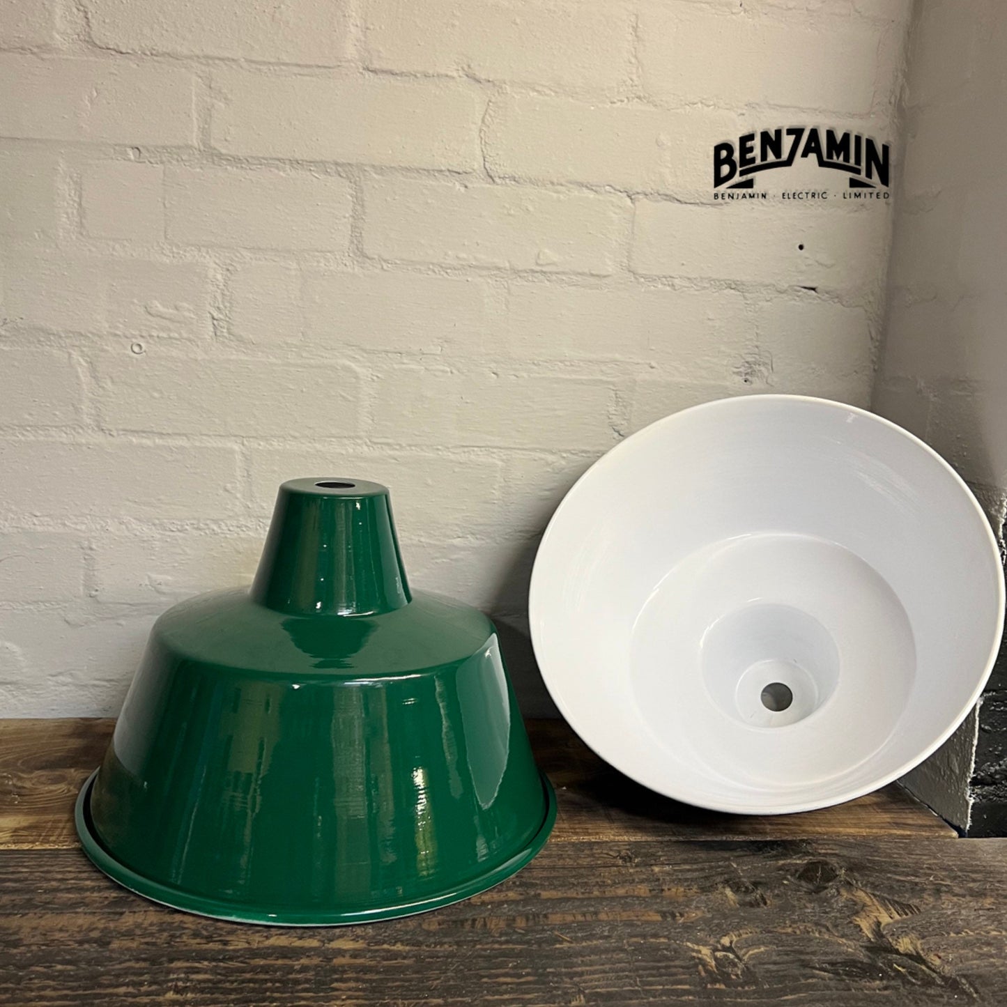 Pentney ~ 3 x Original Green Shade Design Pendant Wire Set Track Cluster Dome Light |  Inch | Dining Room | Kitchen Table | Vintage
