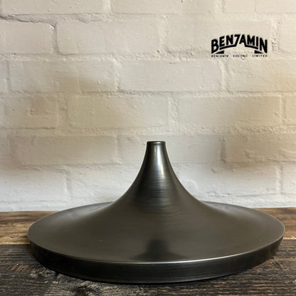 Beetley ~ Shade Only Pewter Grey Solid Steel Shade light | Industrial Factory ceiling dining room kitchen vintage beat