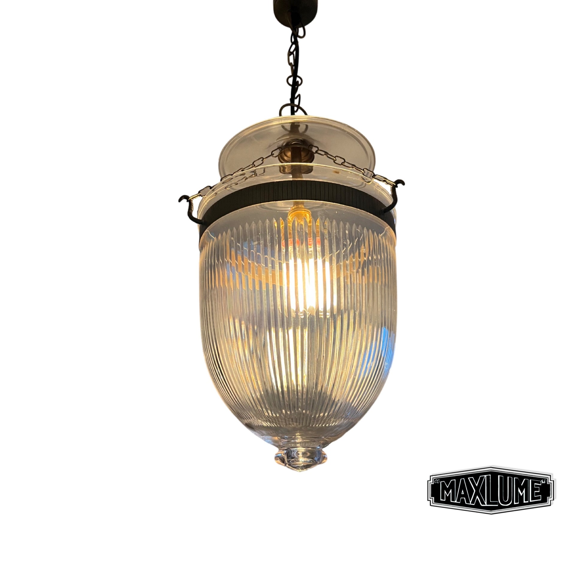 Maxlume ~ Bell Jar Diamond Etching Glass Globe Lantern Luxury Chandelier Light ceiling dining room Antique Bronze Georgian Ceiling Pendant