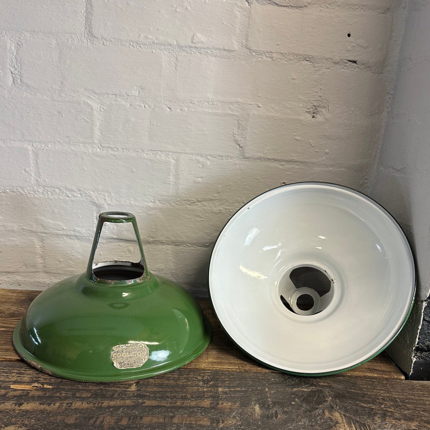 Geniune Green Solid Coolicon 1932 Lamp Shade Pendant Set Light 11 Inch | Ceiling Dining Room | Kitchen Table | Vintage Filament Bulb