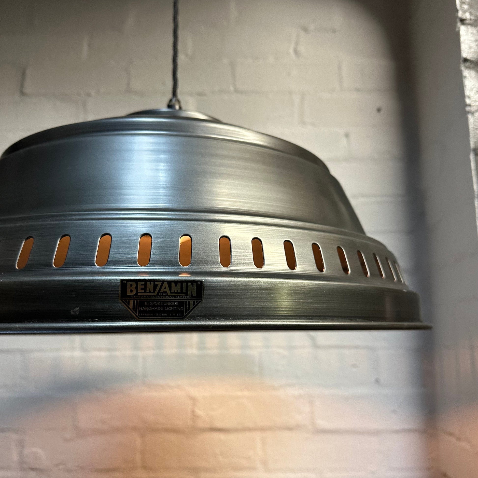 Drayton ~ Pewter Industrial factory shade light ceiling dining room kitchen table vintage edison filament lamps pendant 20 Inch