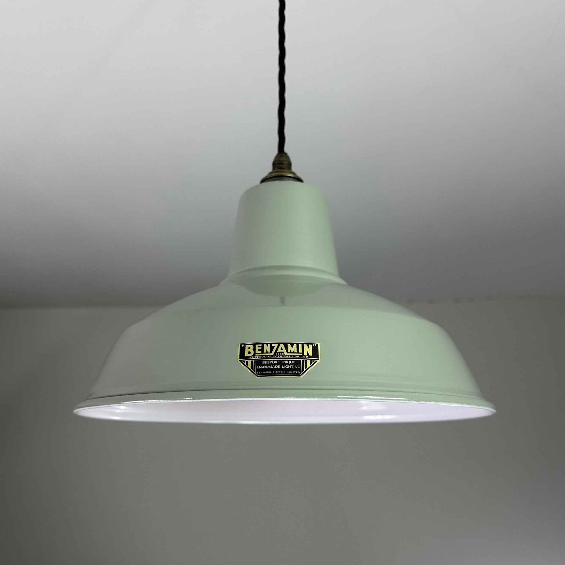 Filby ~ Grey Solid Shade Pendant Set Light | Ceiling Dining Room | Kitchen Table Industrial Factory Vintage Filament Bulb 12.5 Inch
