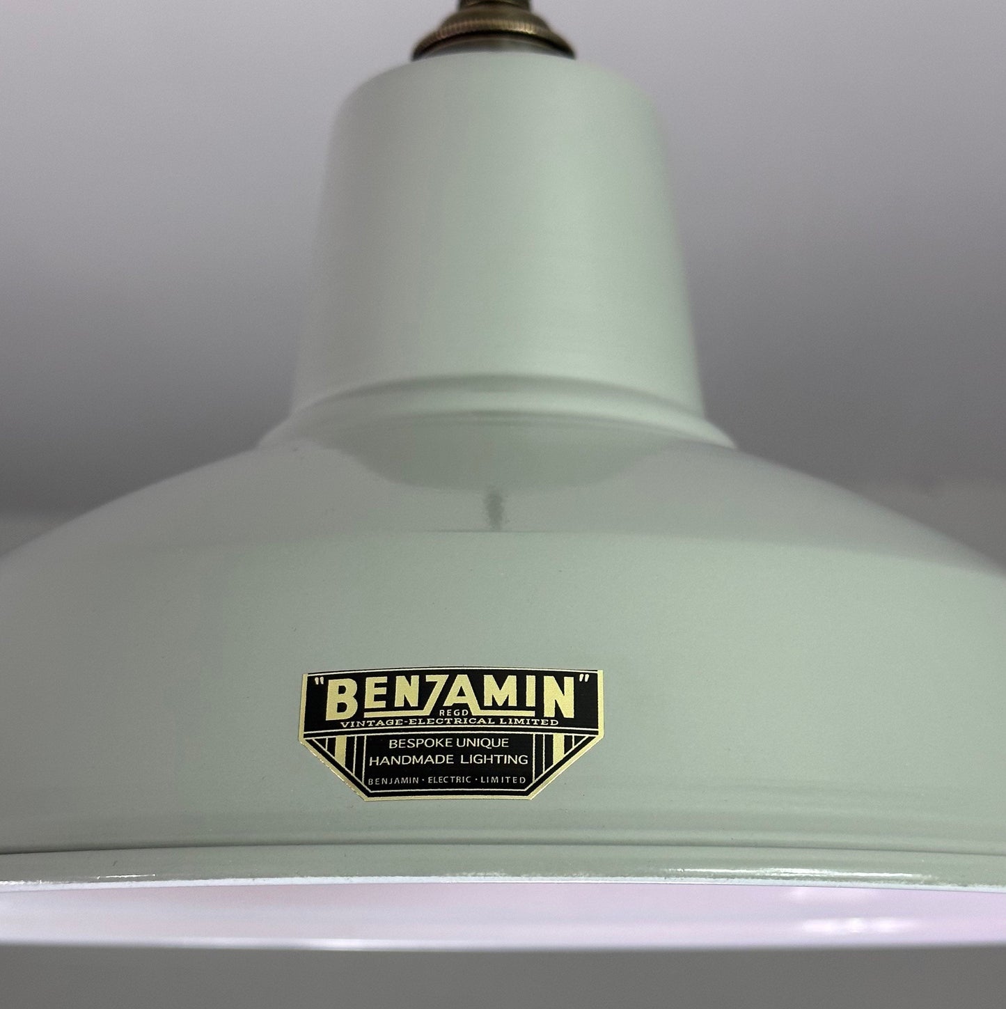 Filby ~ Grey Solid Shade Pendant Set Light | Ceiling Dining Room | Kitchen Table Industrial Factory Vintage Filament Bulb 12.5 Inch