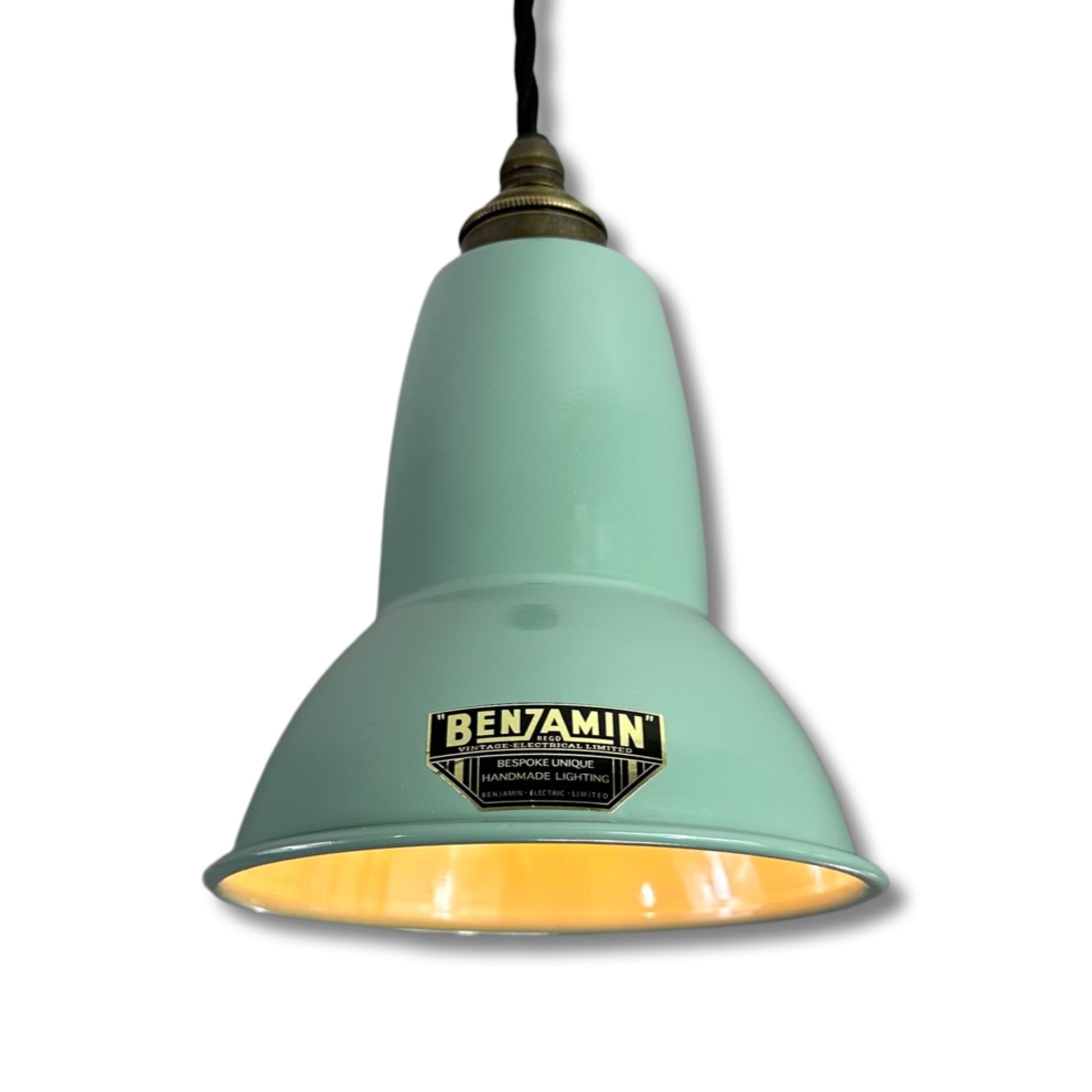 Alby ~ Pistachio Green Shade Pendant Set Light | Ceiling Dining Room | Kitchen Table | Vintage Edison Filament Bulb | 6 Inch