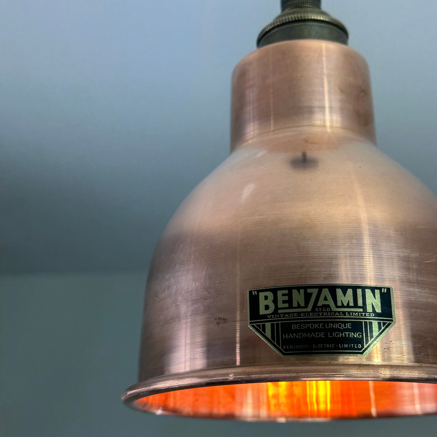 Metton ~ Copper Antique Patina Industrial “MEK” Shade Pendant Set Light | Ceiling Dining Room | Kitchen Table | Vintage Edison Filament Bulb