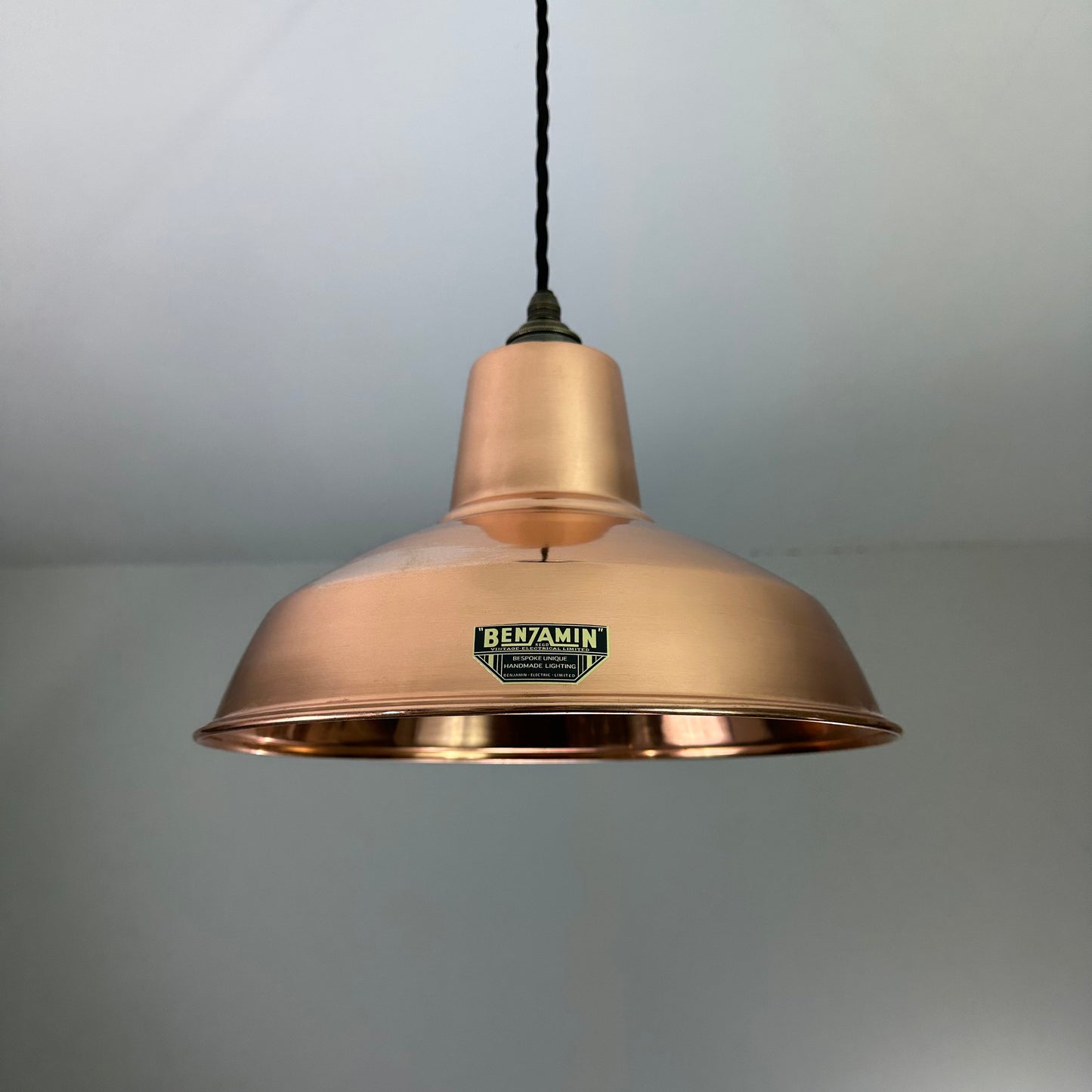 Filby ~ Genuine Solid Copper Lampshade Pendant Ceiling Light ~ 12.5 Inch