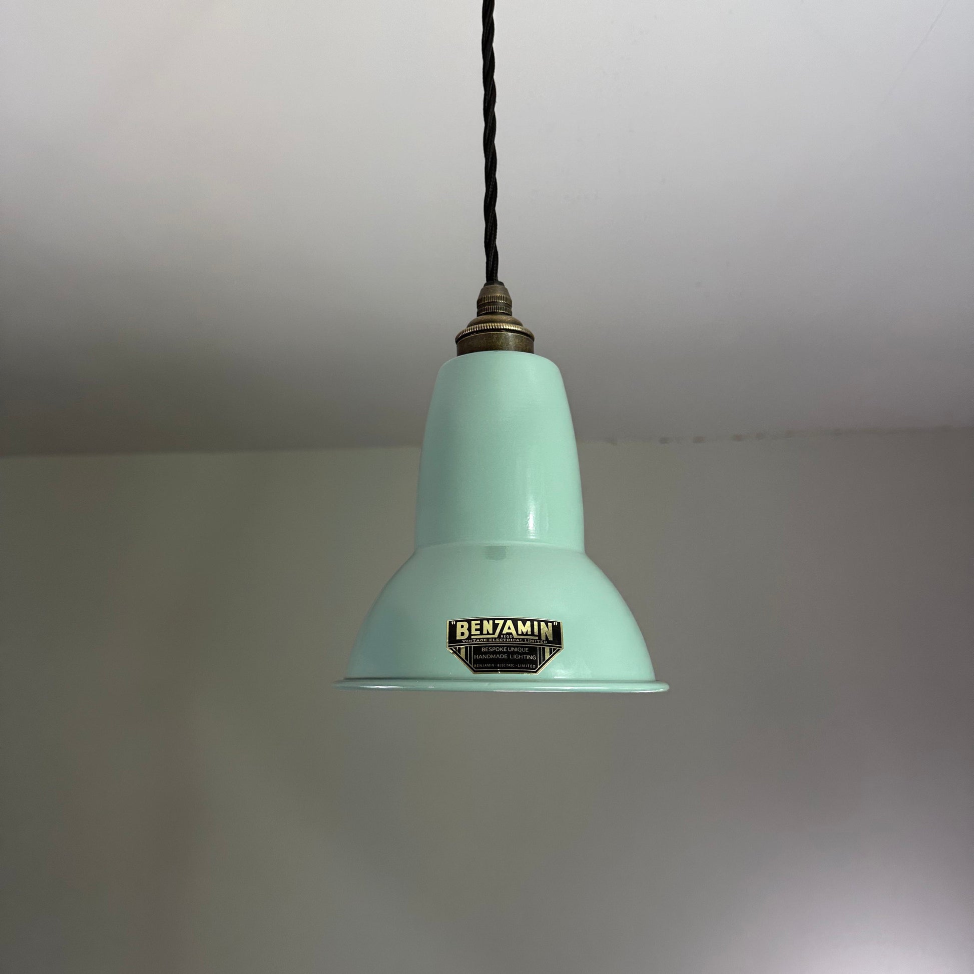 Alby ~ Pistachio Green Shade Pendant Set Light | Ceiling Dining Room | Kitchen Table | Vintage Edison Filament Bulb | 6 Inch