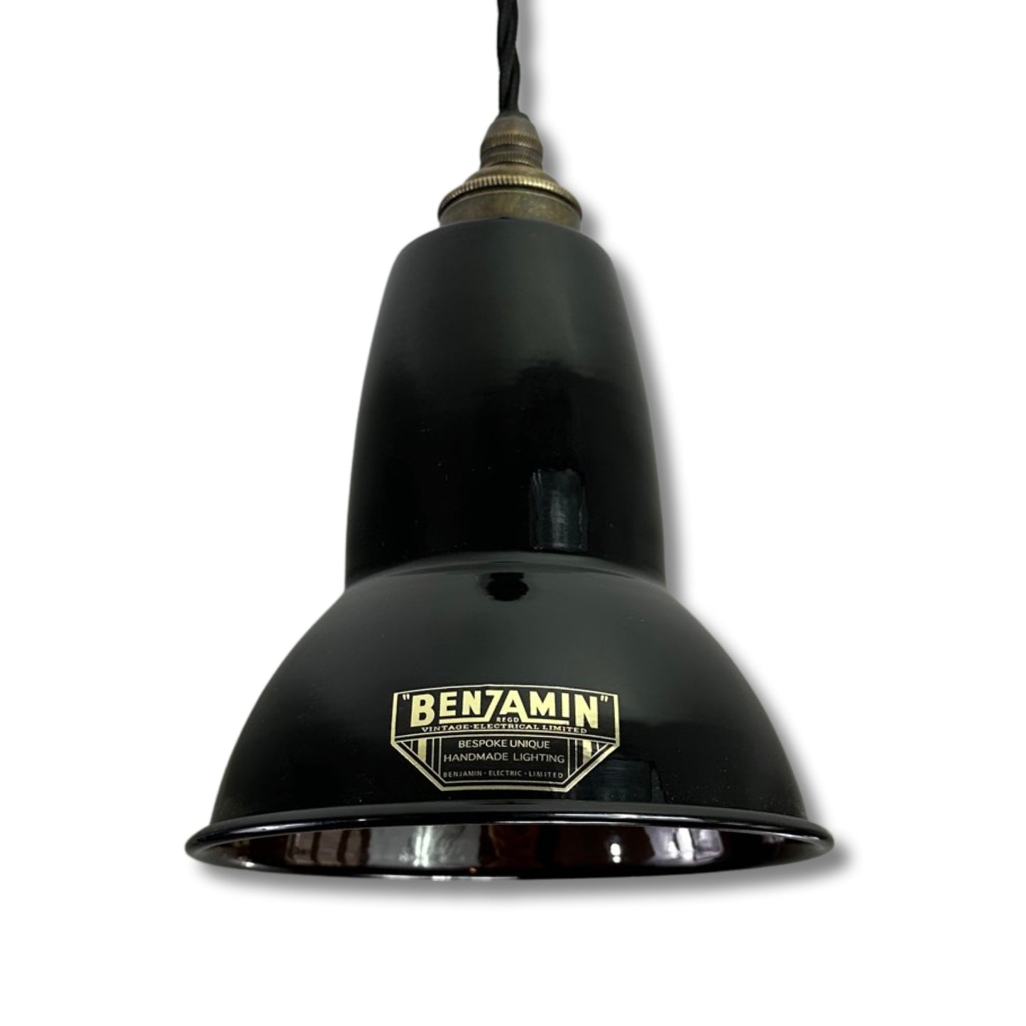 Alby ~ Midnight Black Shade Pendant Set Light | Ceiling Dining Room | Kitchen Table | Vintage Edison Filament Bulb | 6 Inch