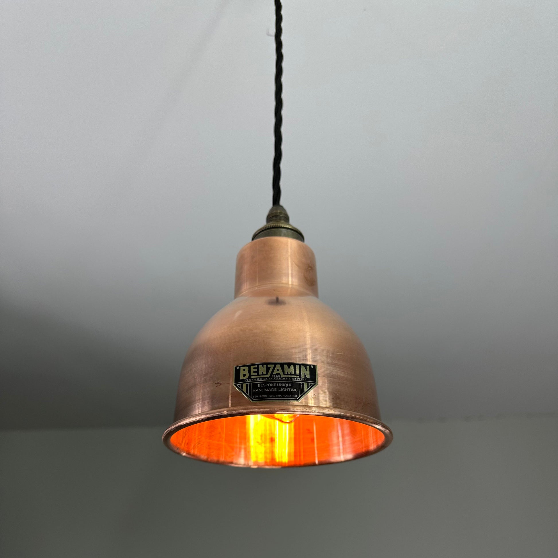 Metton ~ Copper Antique Patina Industrial “MEK” Shade Pendant Set Light | Ceiling Dining Room | Kitchen Table | Vintage Edison Filament Bulb