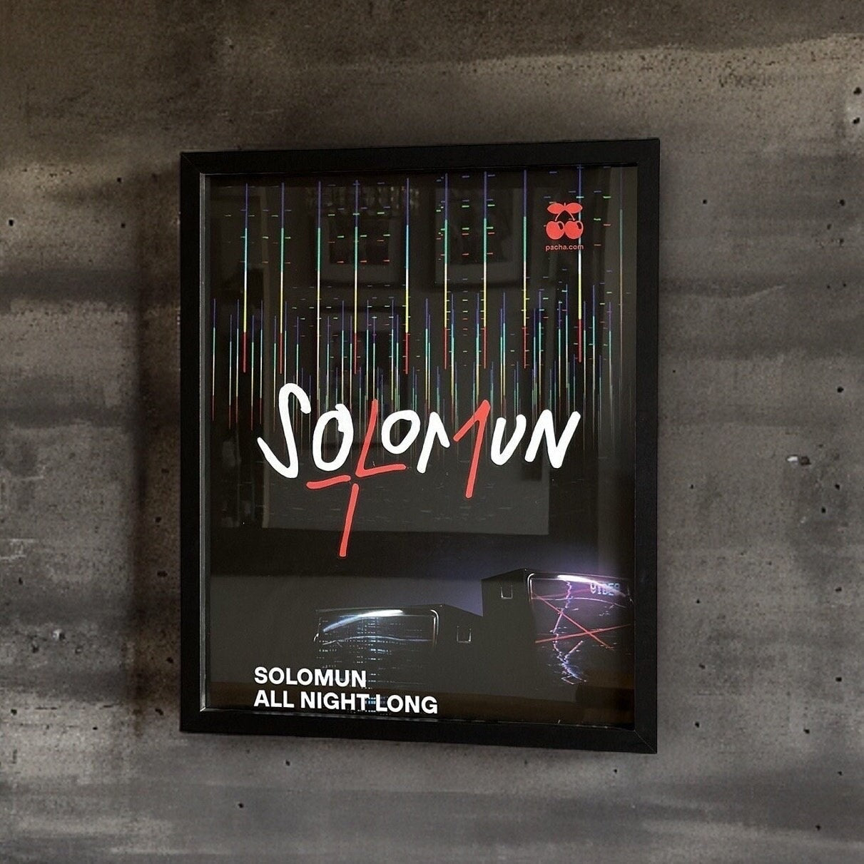 Solomun ~ Genuine Pacha Ibiza Framed Dj Artwork | A3 Luxury Black Frame
