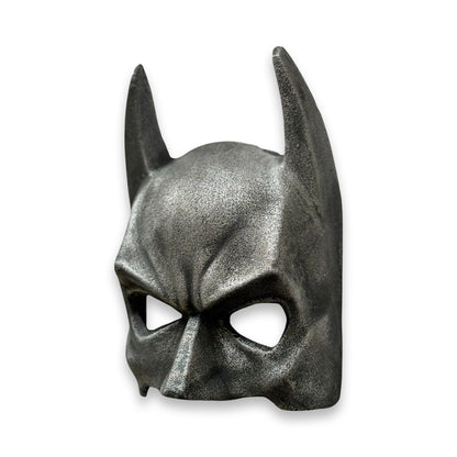 Wall Mount Solid Cast Iron Batman Superhero Knight Mask Dark Black Pewter Finish