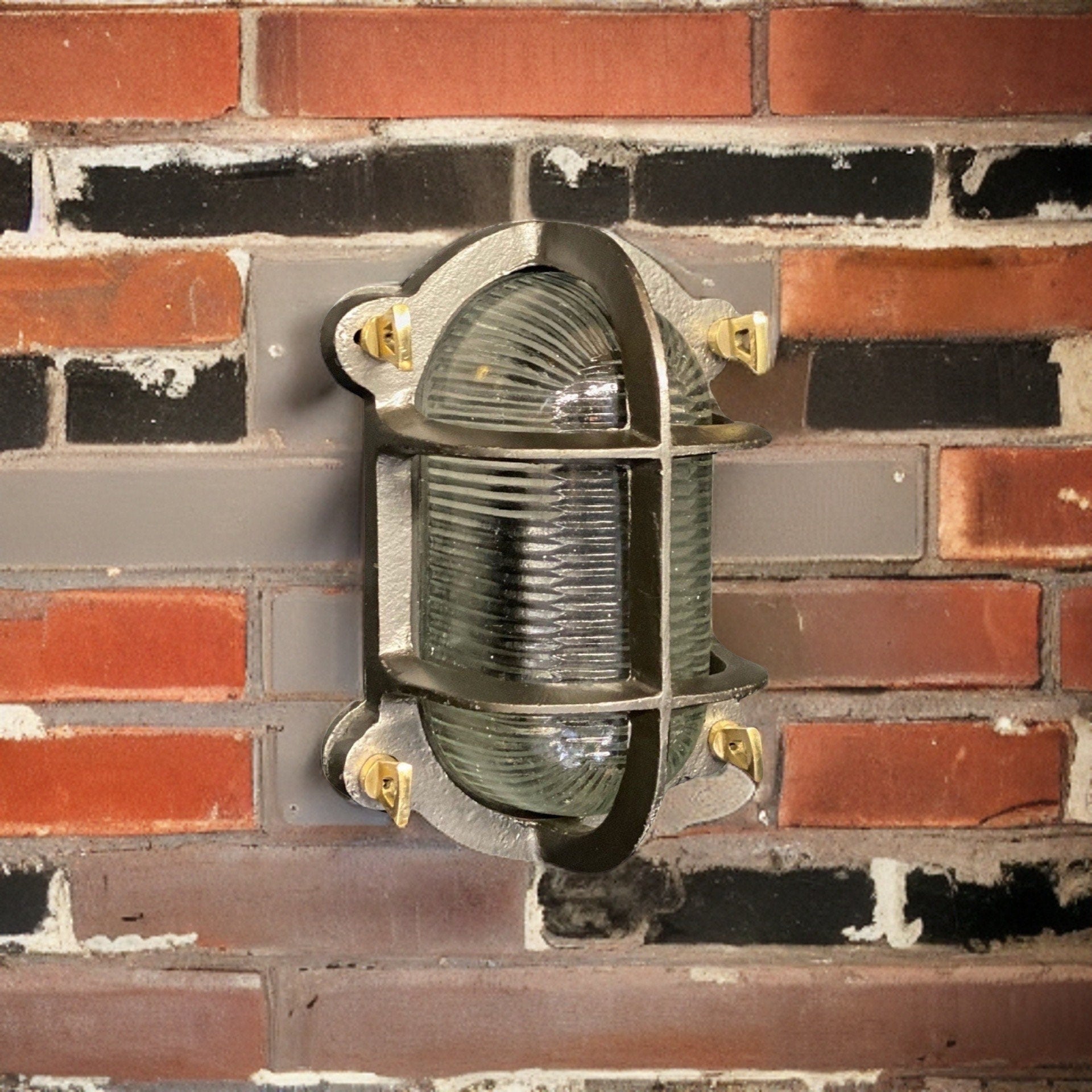 Walsingham ~ Bulkhead Outdoor & Bathroom Wall Or Ceiling Light | Solid Cast Iron | 8.5 Inch