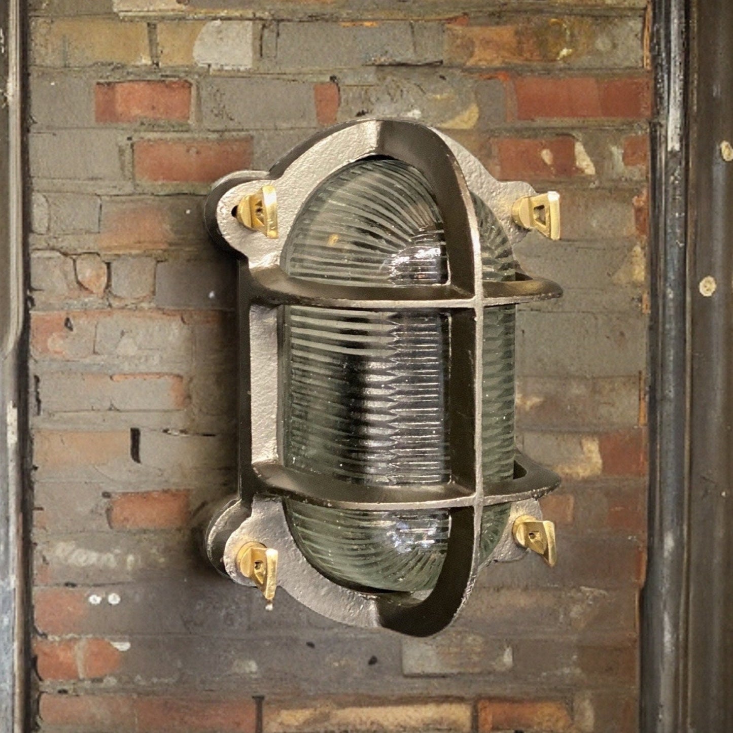 Walsingham ~ Bulkhead Outdoor & Bathroom Wall Or Ceiling Light | Solid Cast Iron | 8.5 Inch