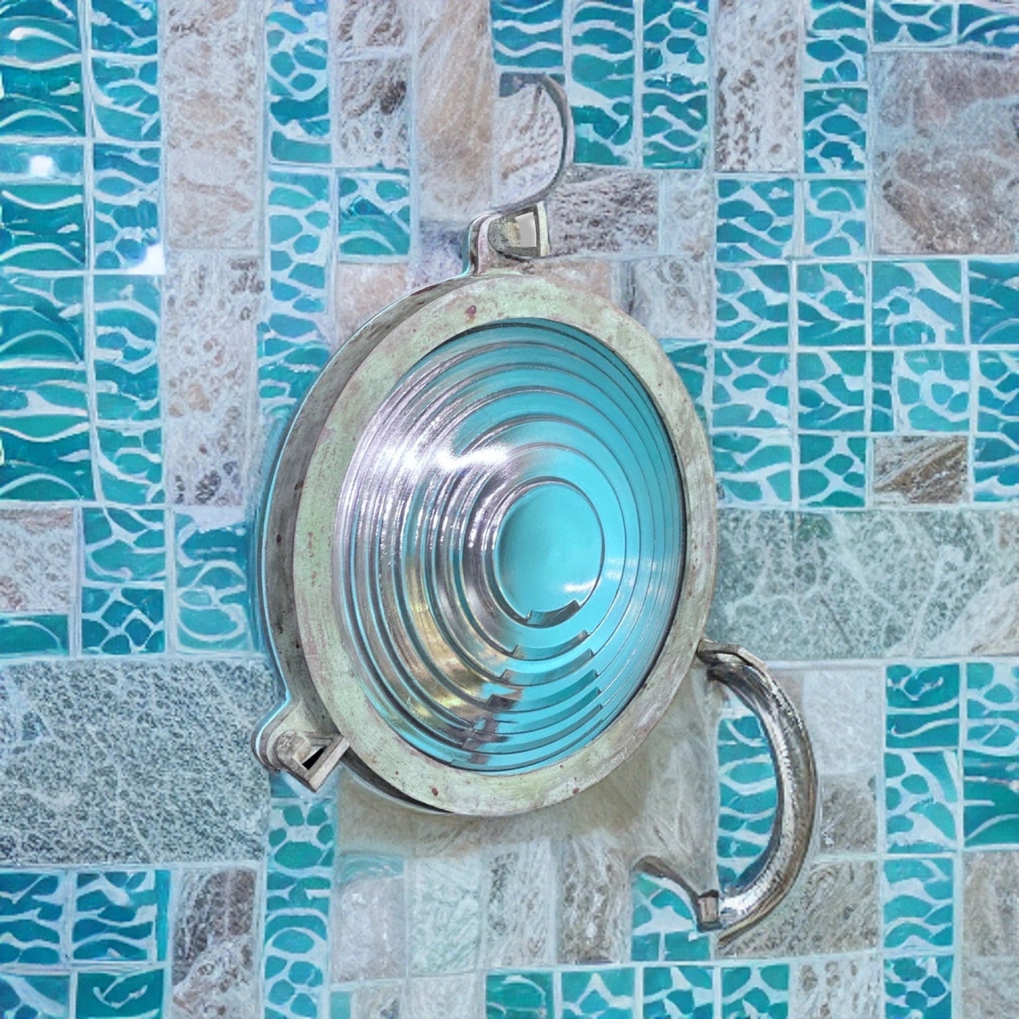 Wroxham ~ Bulkhead Verdigris Solid Brass Round Wall Light | Ceiling Bathroom | Outdoor Garden
