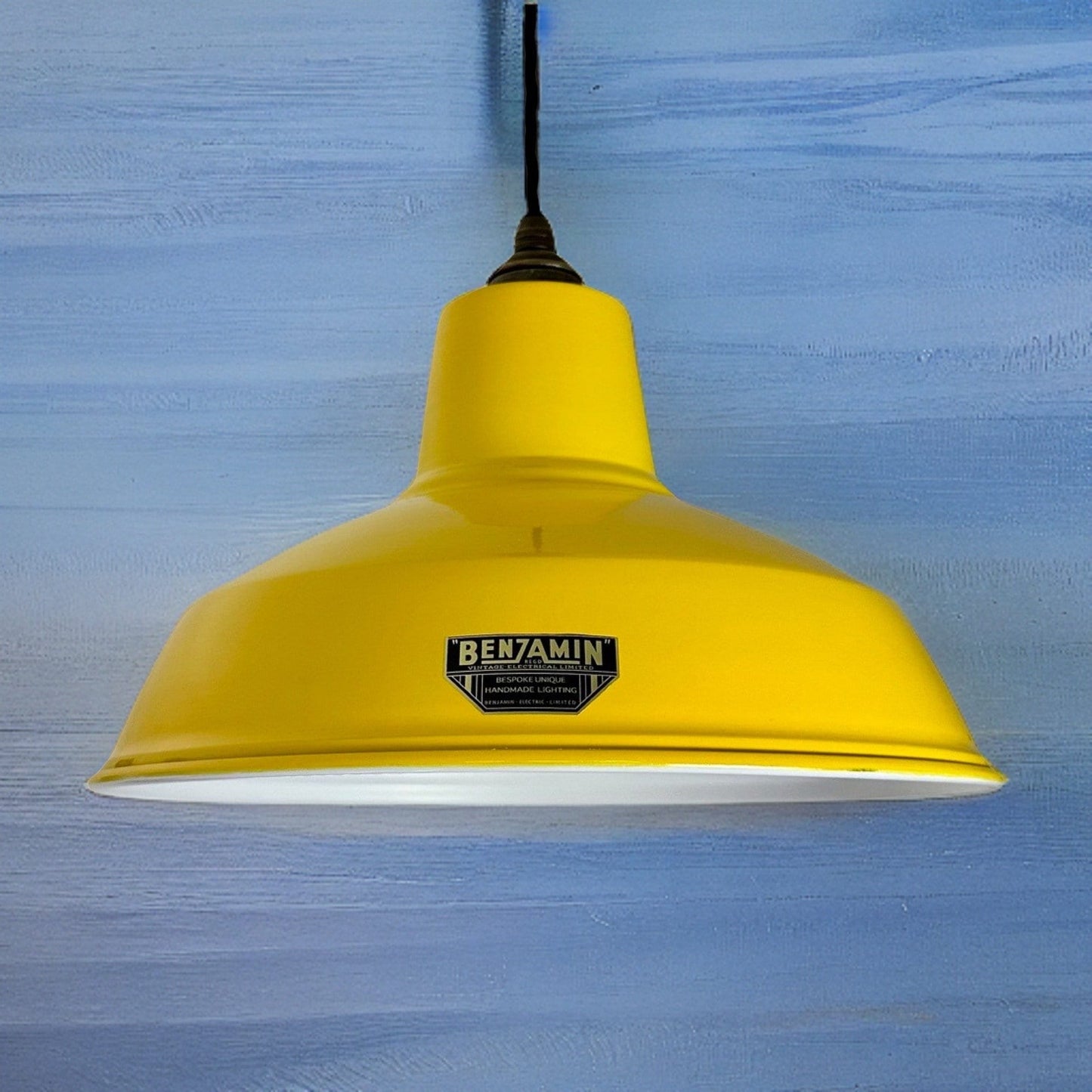 Filby ~ Summer Yellow Solid Lampshade Pendant Set Light ~ 12.5 Inch