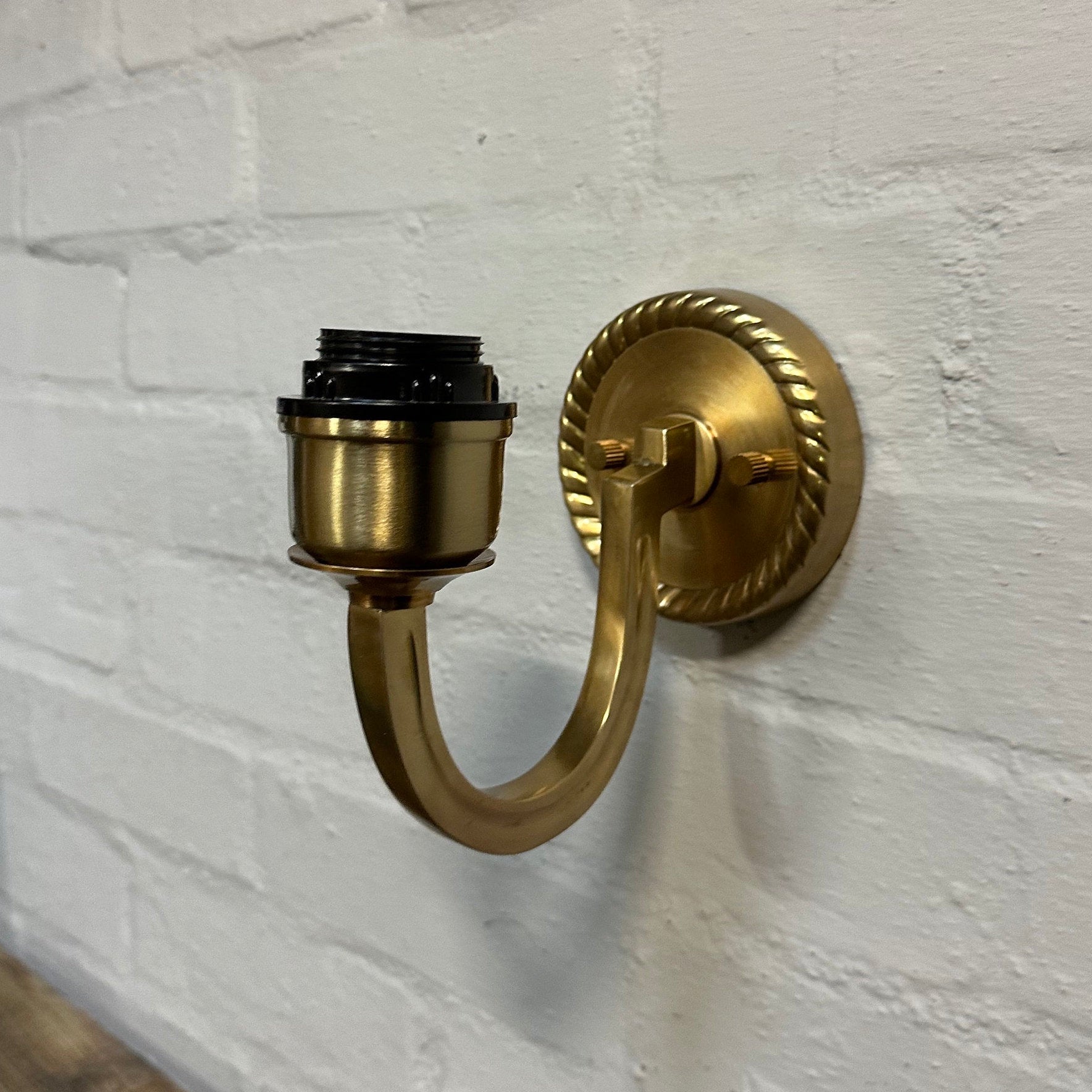 Antique Brass Wall Sconce Industrial Vintage Light | Dining Room | Kitchen Table
