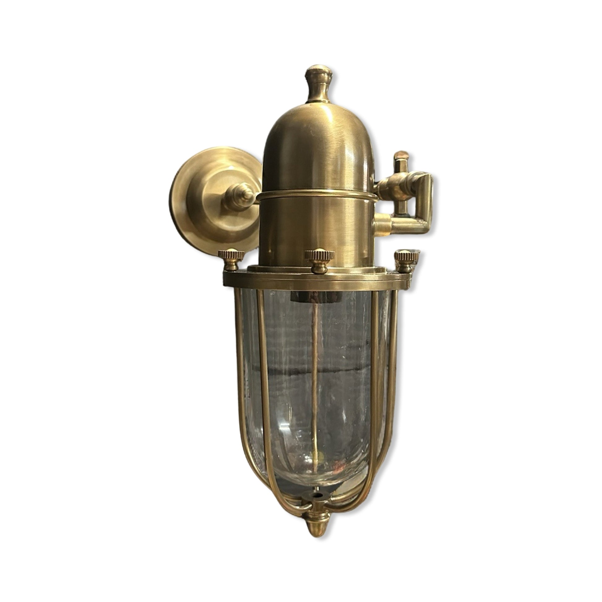 Bulkhead Outdoor & Bathroom Sconce Wall Light Solid Brass | 13.5 Inch