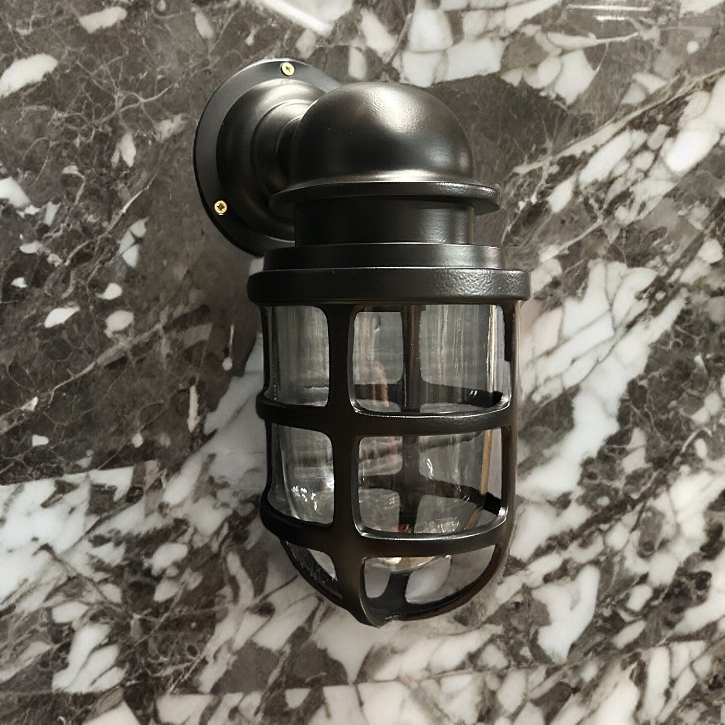 Bulkhead Outdoor & Bathroom Sconce Wall Light Solid Black Finish | Inch