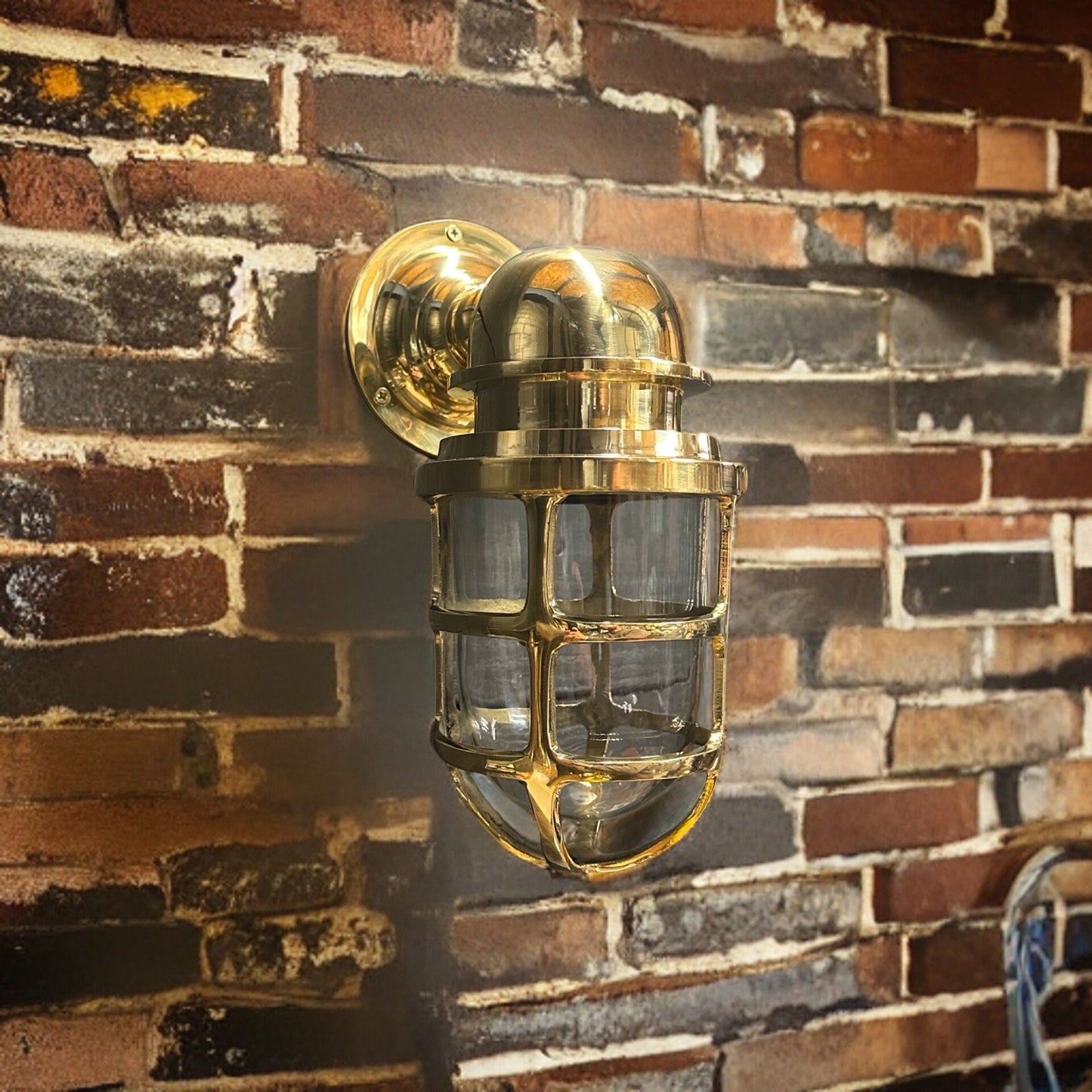 Bulkhead Outdoor & Bathroom Sconce Wall Light Solid Brass | Inch