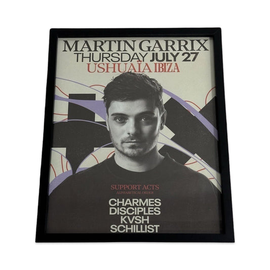 Martin Garrix ~ Ushuaia Ibiza Framed Dj Artwork | A3 Luxury Black Frame