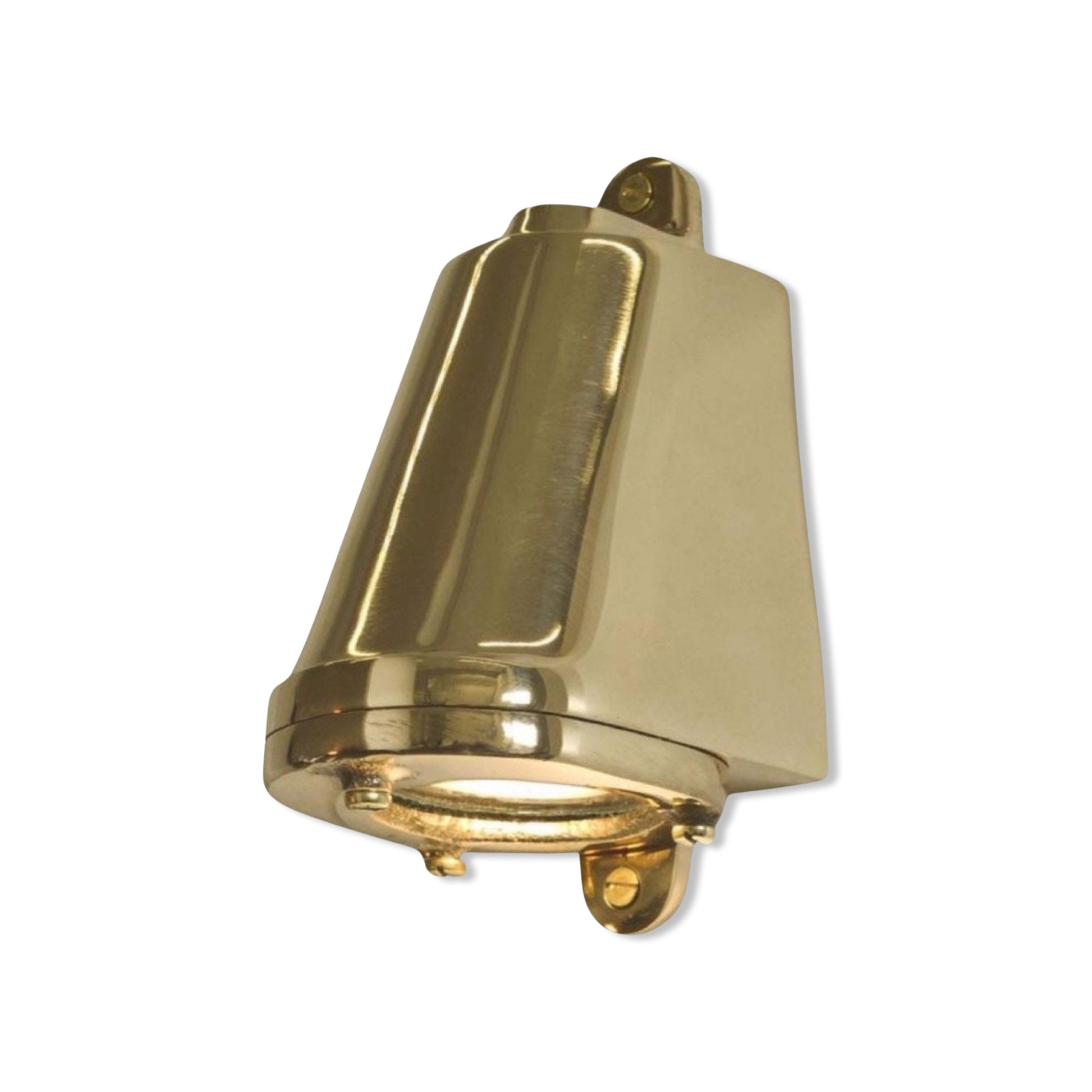 Holt ~ Outdoor & Bathroom Mast Down Wall Light LED Solid Brass | 5 Inch