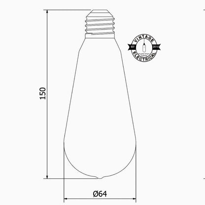 E27 40W Edison Filament Bulb 220v-240v